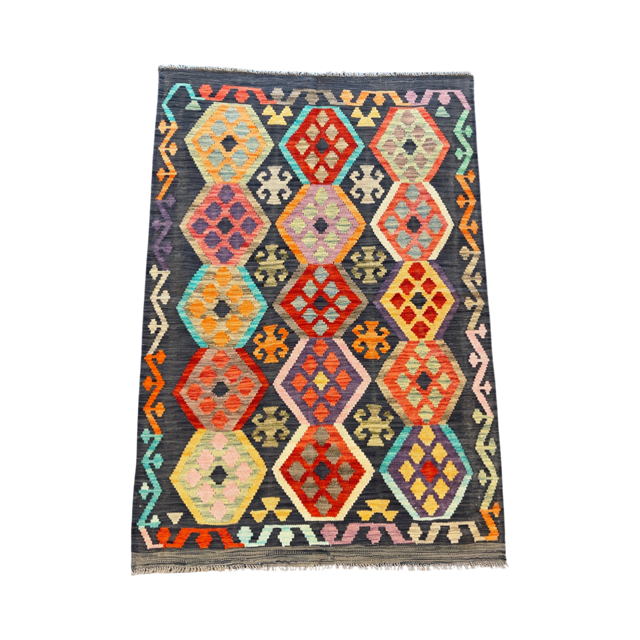 Handgeweven tapijt Kelim