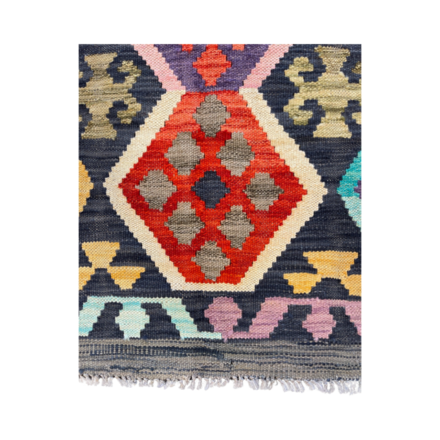 Handgeweven tapijt Kelim