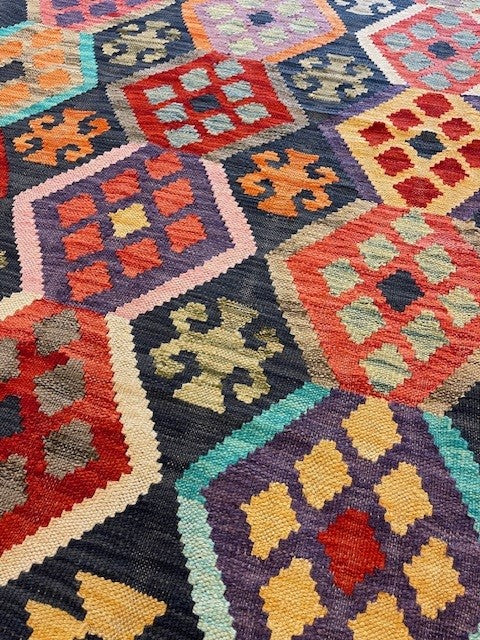 Handgeweven tapijt Kelim
