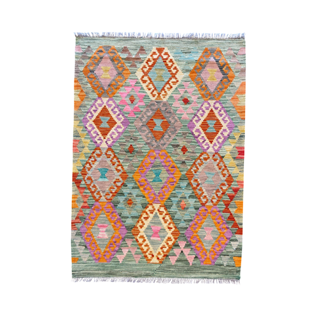 Handgeweven tapijt Kelim