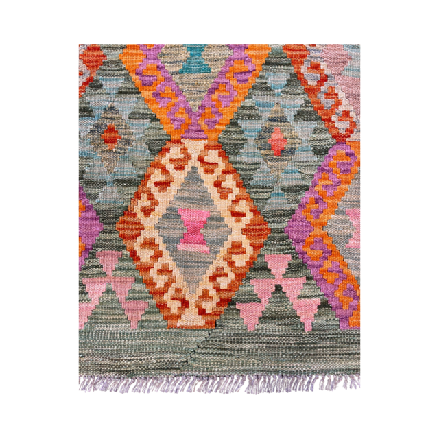 Handgeweven tapijt Kelim