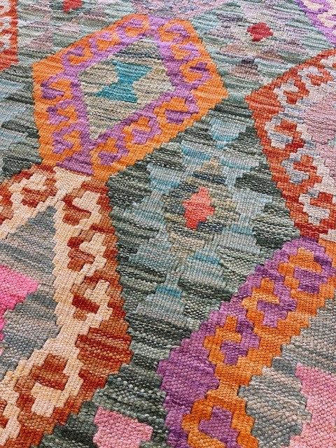 Handgeweven tapijt Kelim