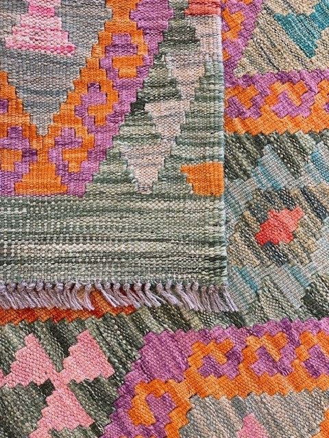 Handgeweven tapijt Kelim