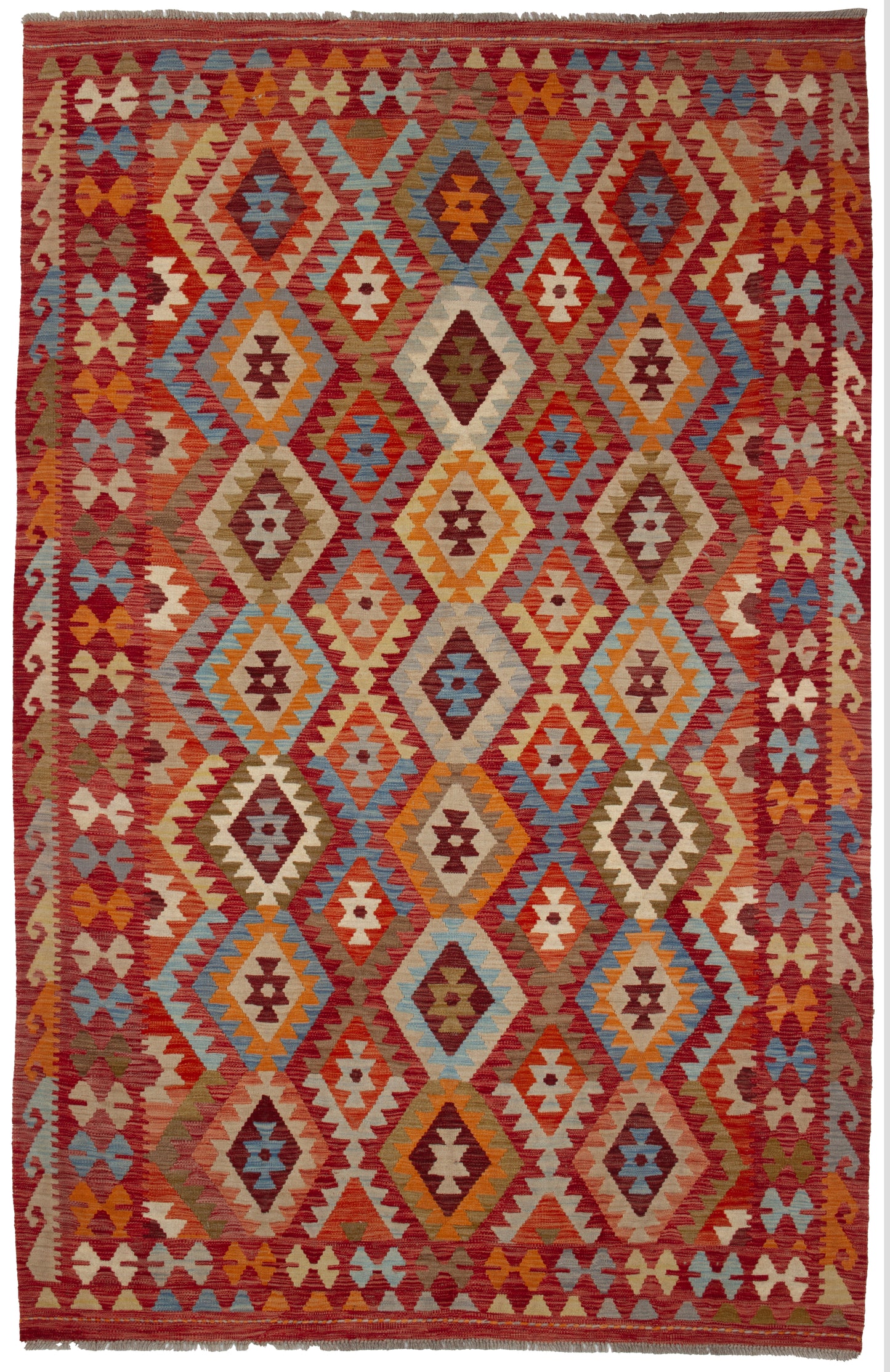 Handgeweven tapijt Kelim