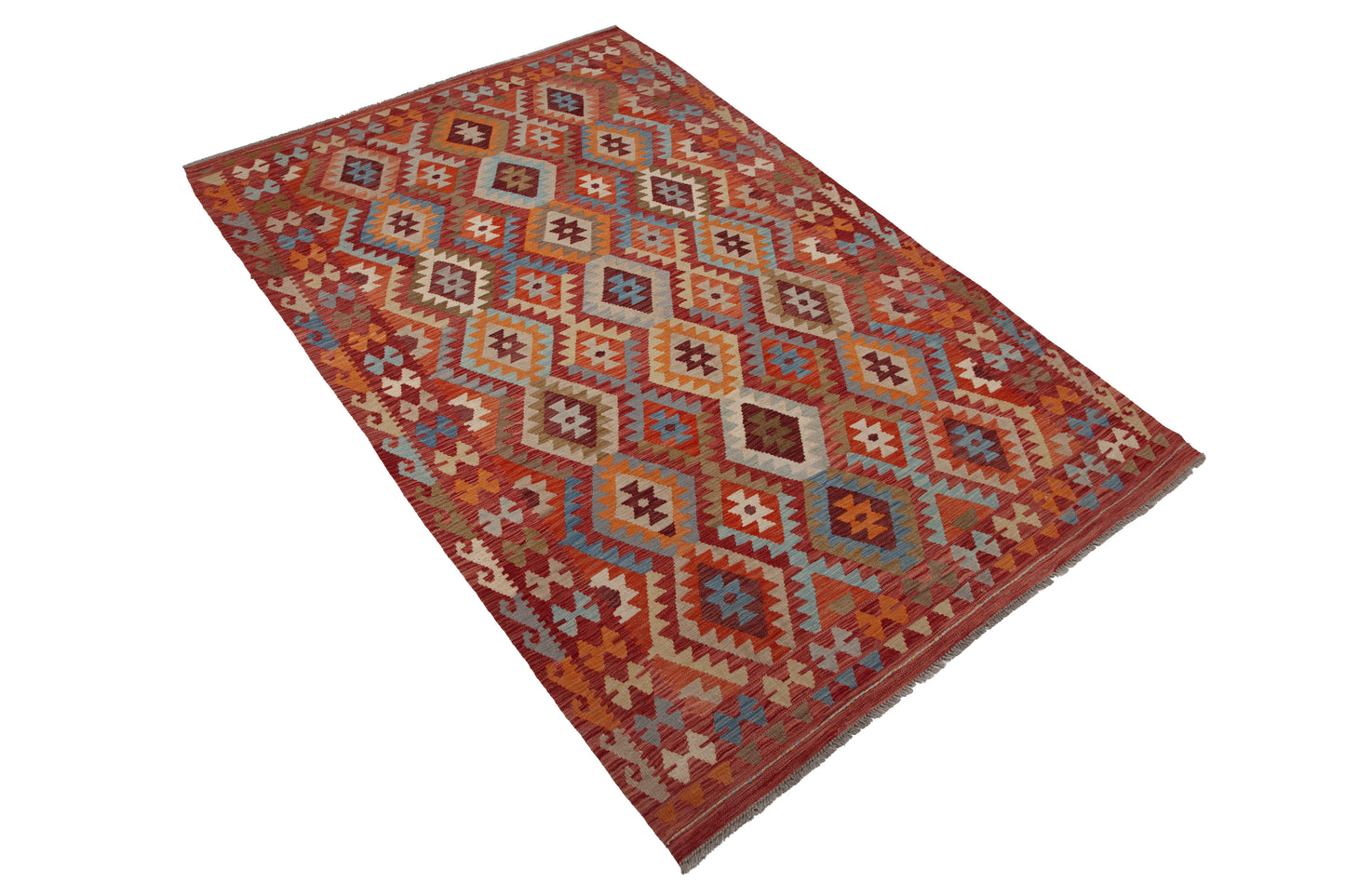 Handgeweven tapijt Kelim