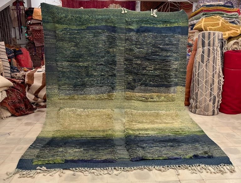 Hand-knotted Berber carpet