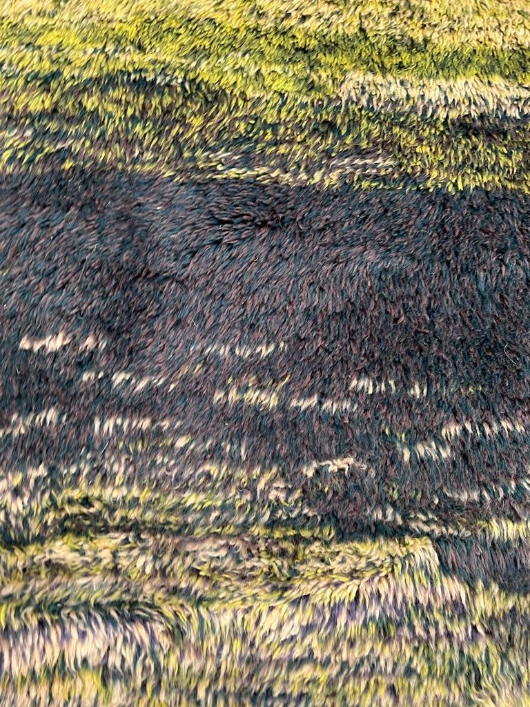 Hand-knotted Berber carpet