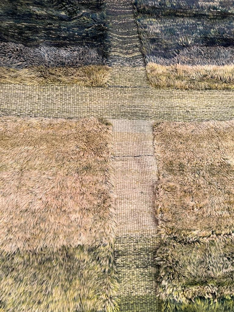 Hand-knotted Berber carpet