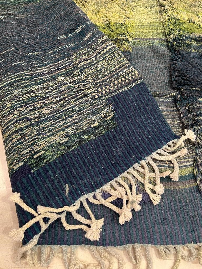 Hand-knotted Berber carpet