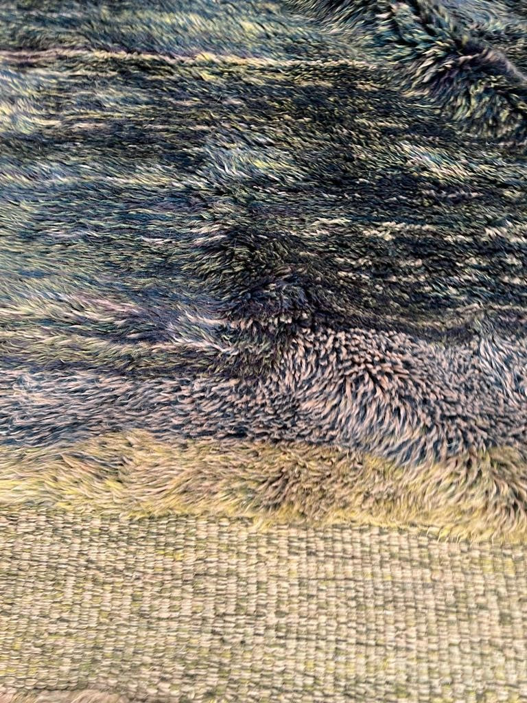 Hand-knotted Berber carpet