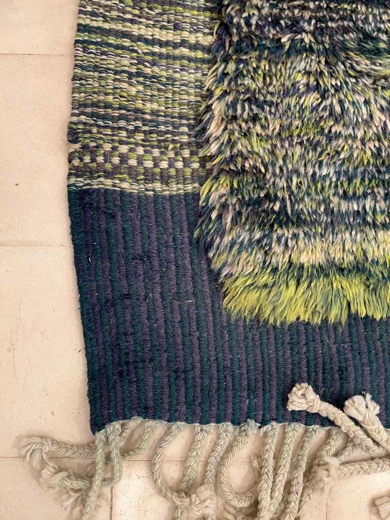 Hand-knotted Berber carpet