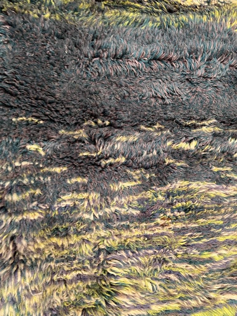 Hand-knotted Berber carpet