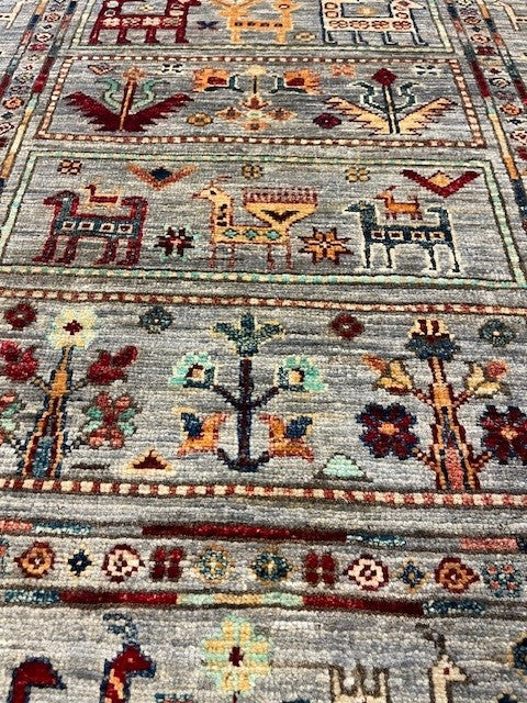 Handgeknoopt tapijt Chakpalu Traditional