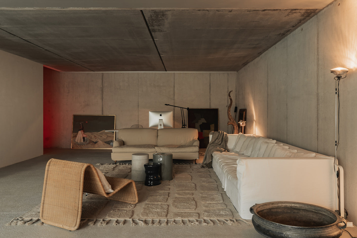 Hand-knotted carpet Boho Angel