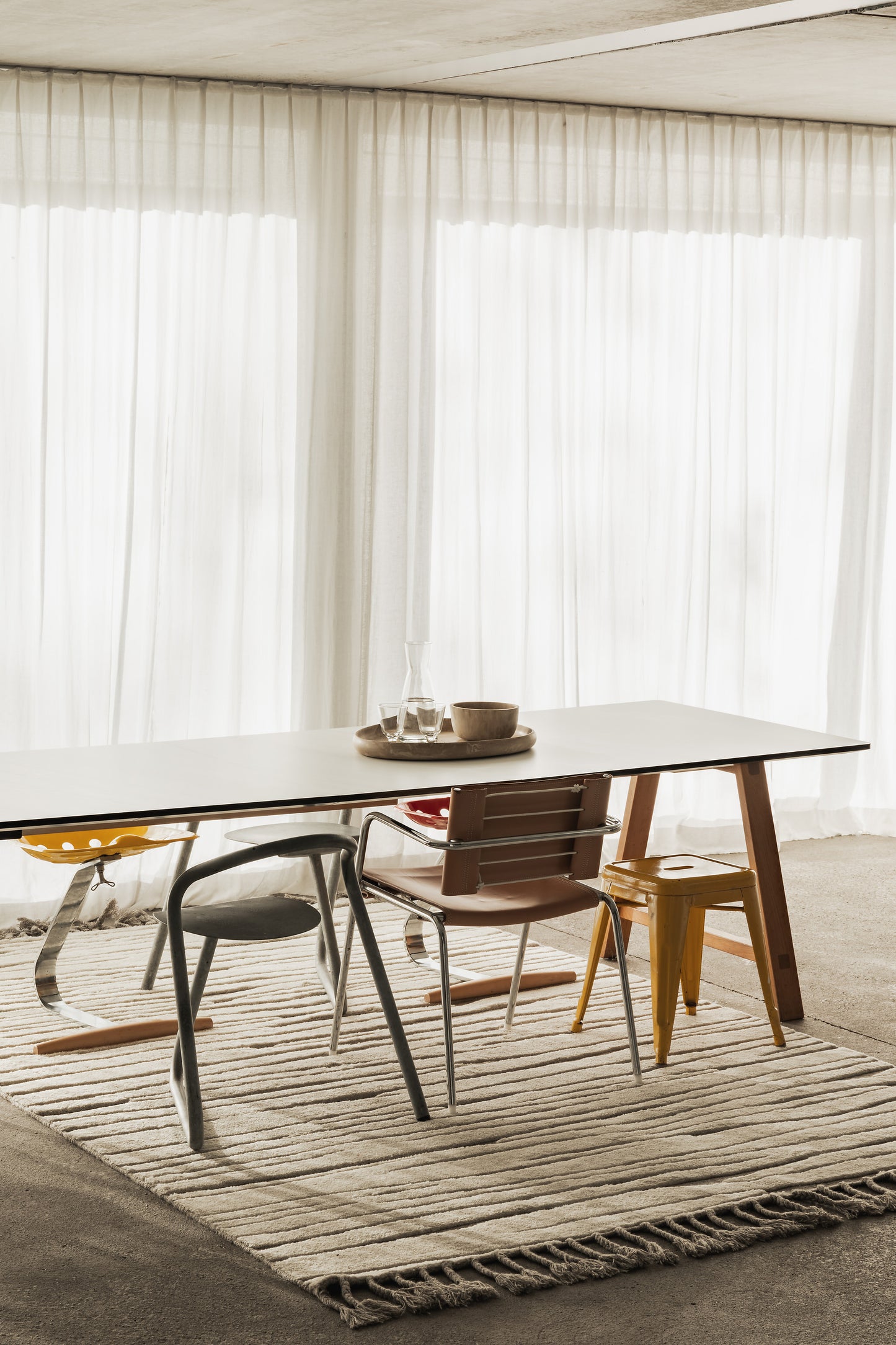 Hand knotted rug Boho Chic