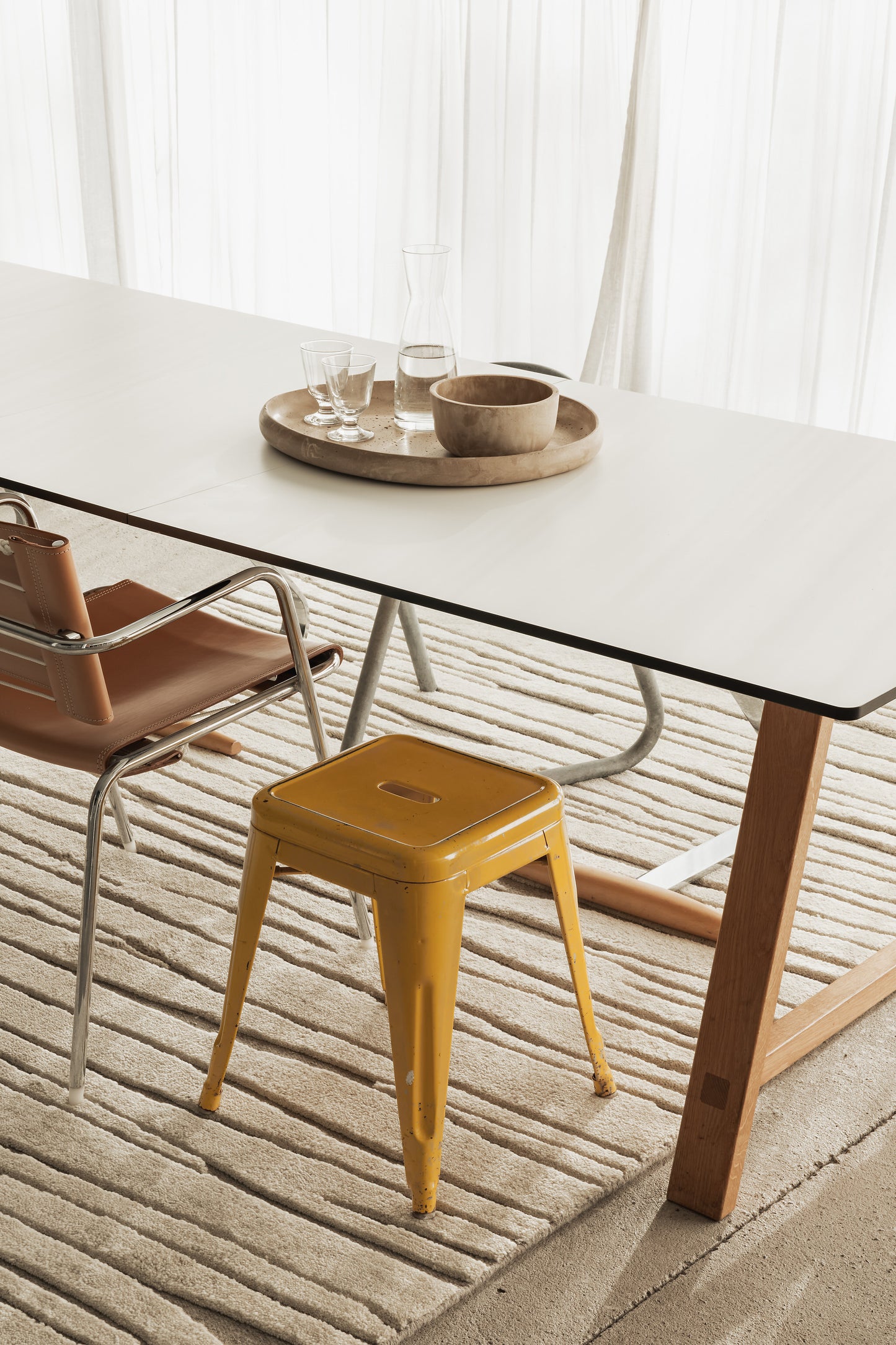 Hand knotted rug Boho Chic