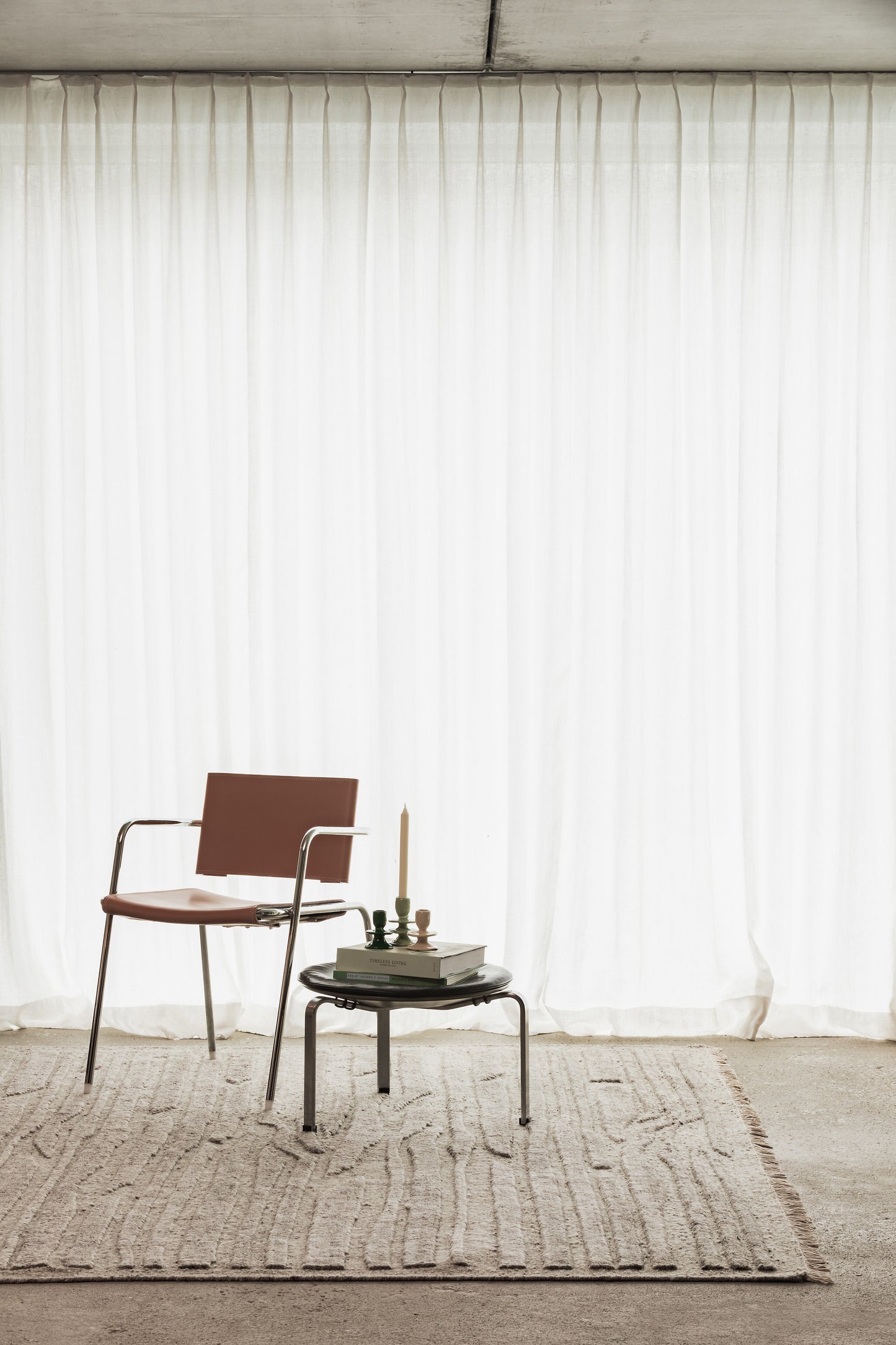 Handgeknoopt tapijt Boho Wave