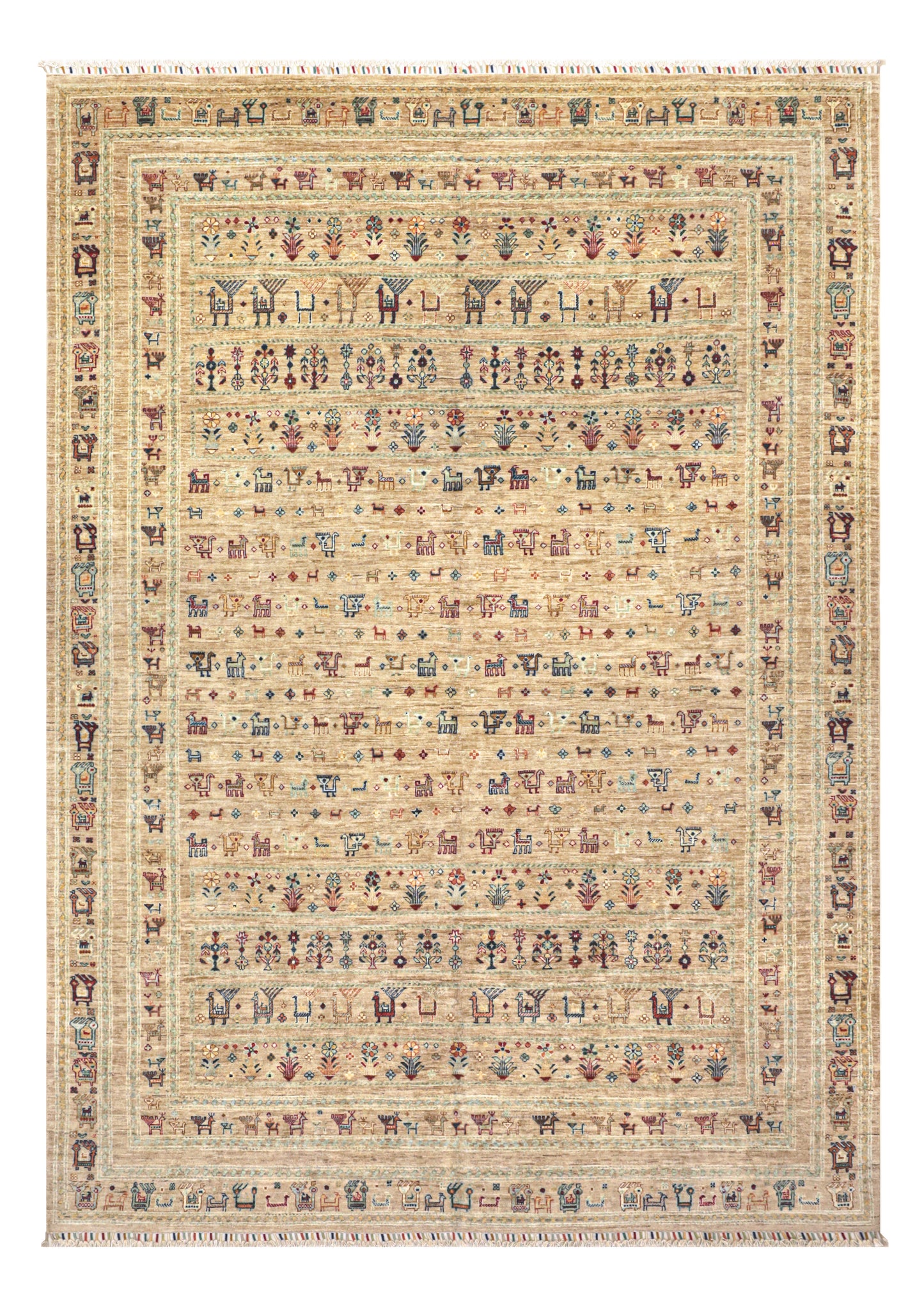 Handgeknoopt tapijt Afghan SHAE