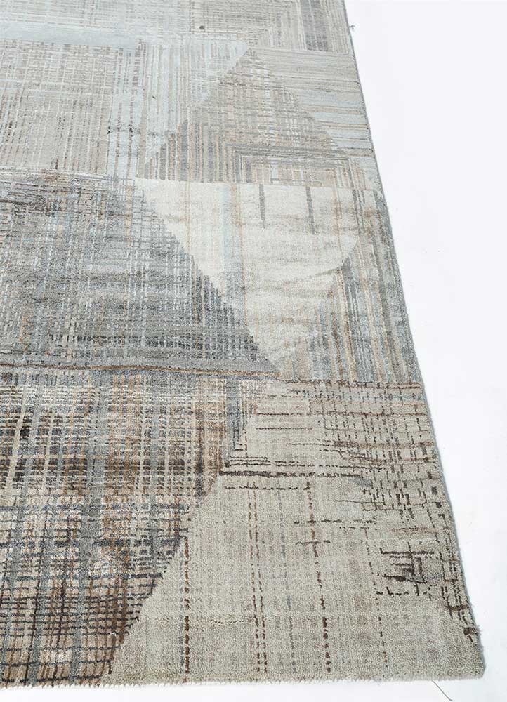 Handgeknoopt tapijt Antique white / Ashwood