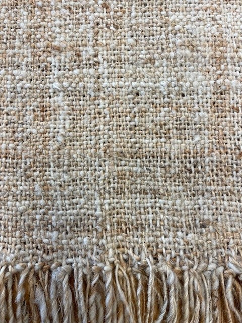 Hand-knotted carpet Wool and jute