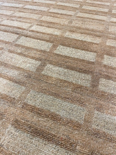 Hand-knotted carpet Hemp