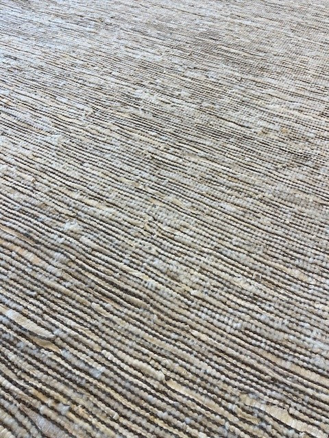 Handgeknoopt tapijt Wol en leer