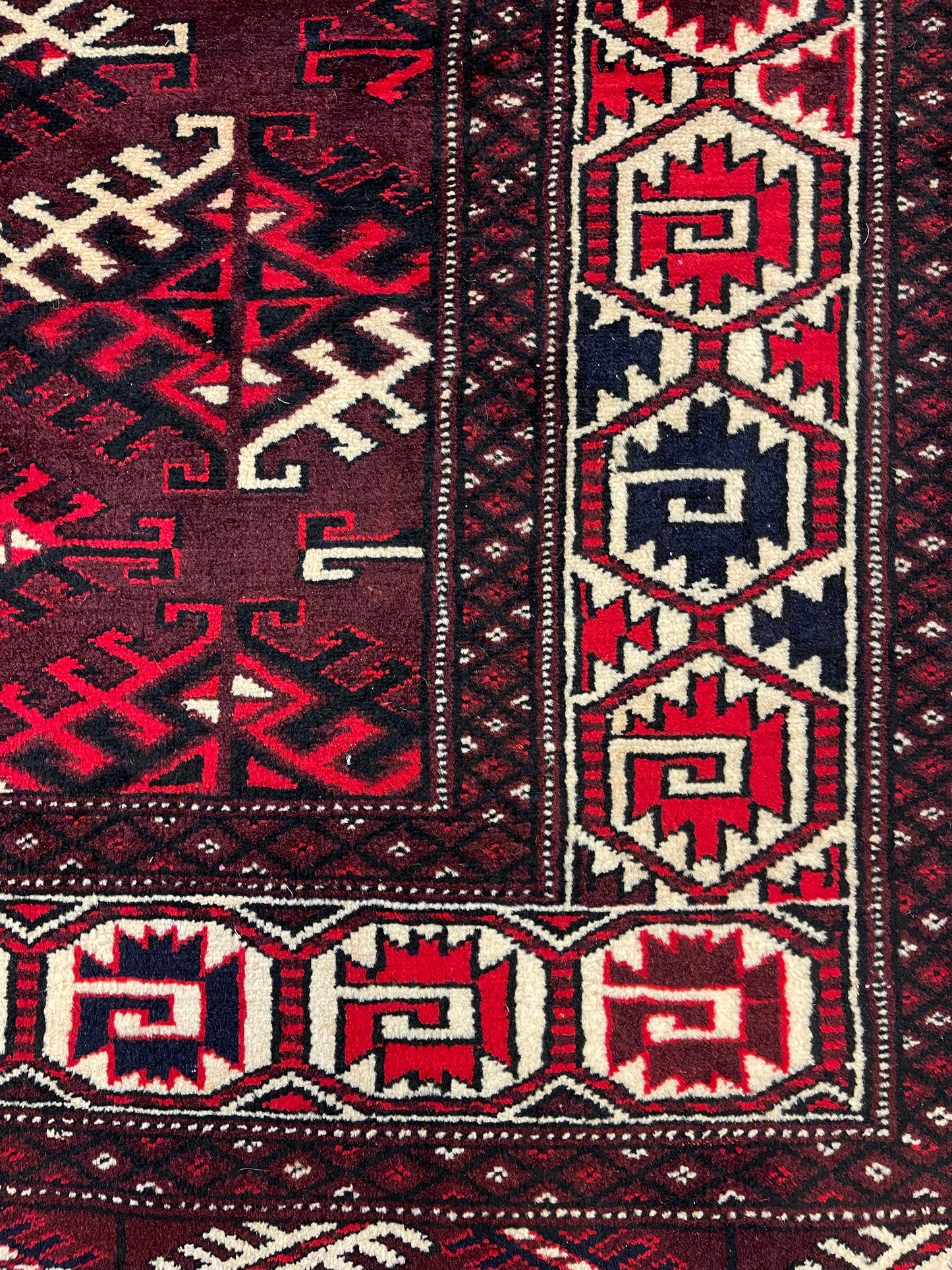 Hand-knotted carpet Turkamen