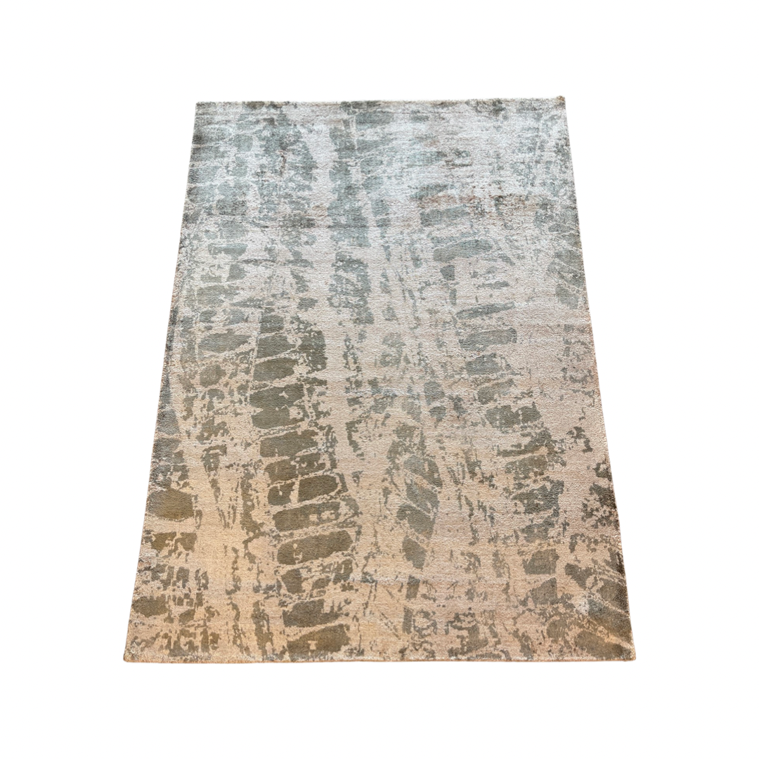 Handgeweven tapijt Bamboo silk