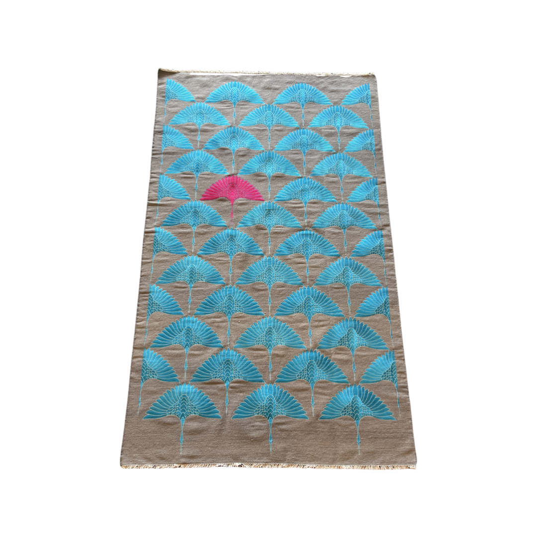 Handgeweven tapijt Birds