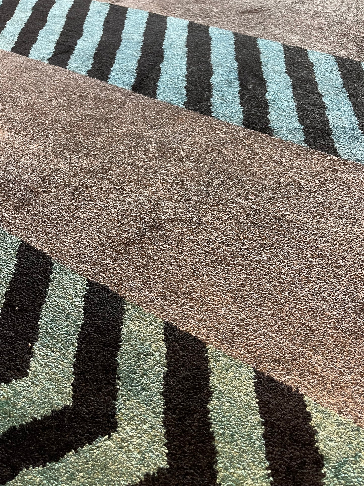 Handgeknoopt tapijt Criss cross