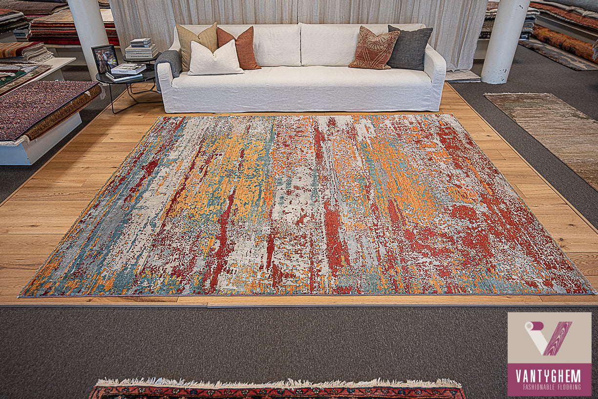 Handgeknoopt tapijt Aatish