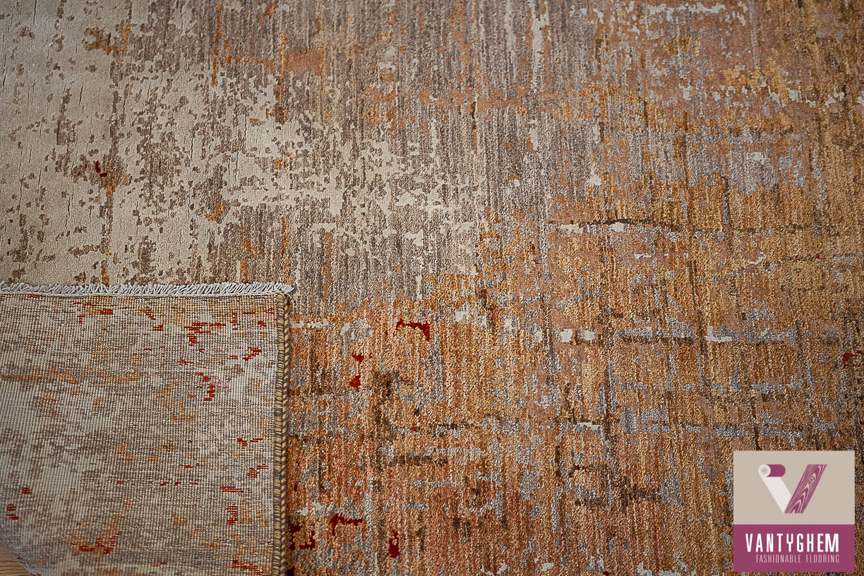 Handgeknoopt tapijt Aatish