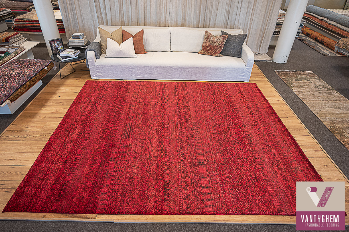 Handgeknoopt tapijt Double knot