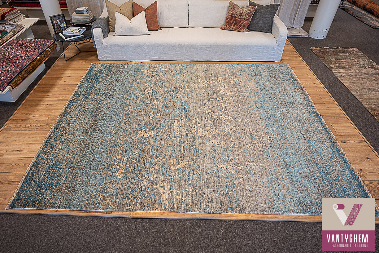 Handgeknoopt tapijt Double knot