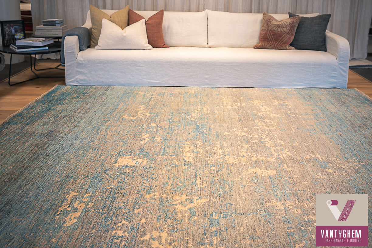 Handgeknoopt tapijt Double knot