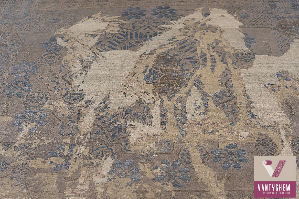 Handgeknoopt tapijt Horses