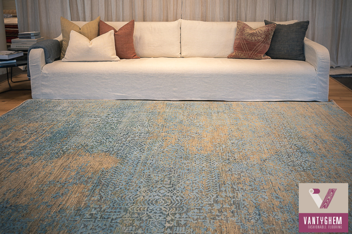 Handgeknoopt tapijt Khas erased