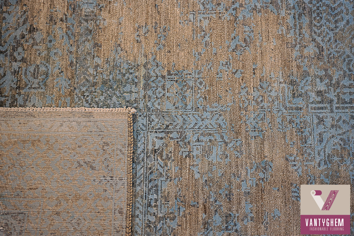 Handgeknoopt tapijt Khas erased