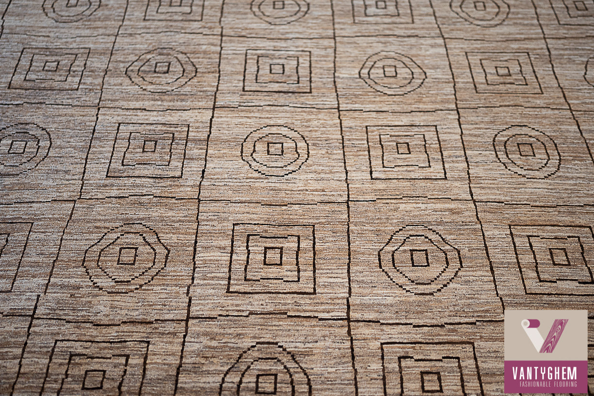 Handgeknoopt tapijt Single knot