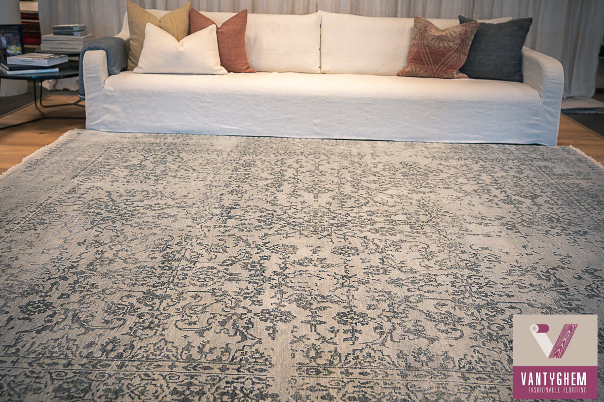 Hand-knotted carpet Springtime garden