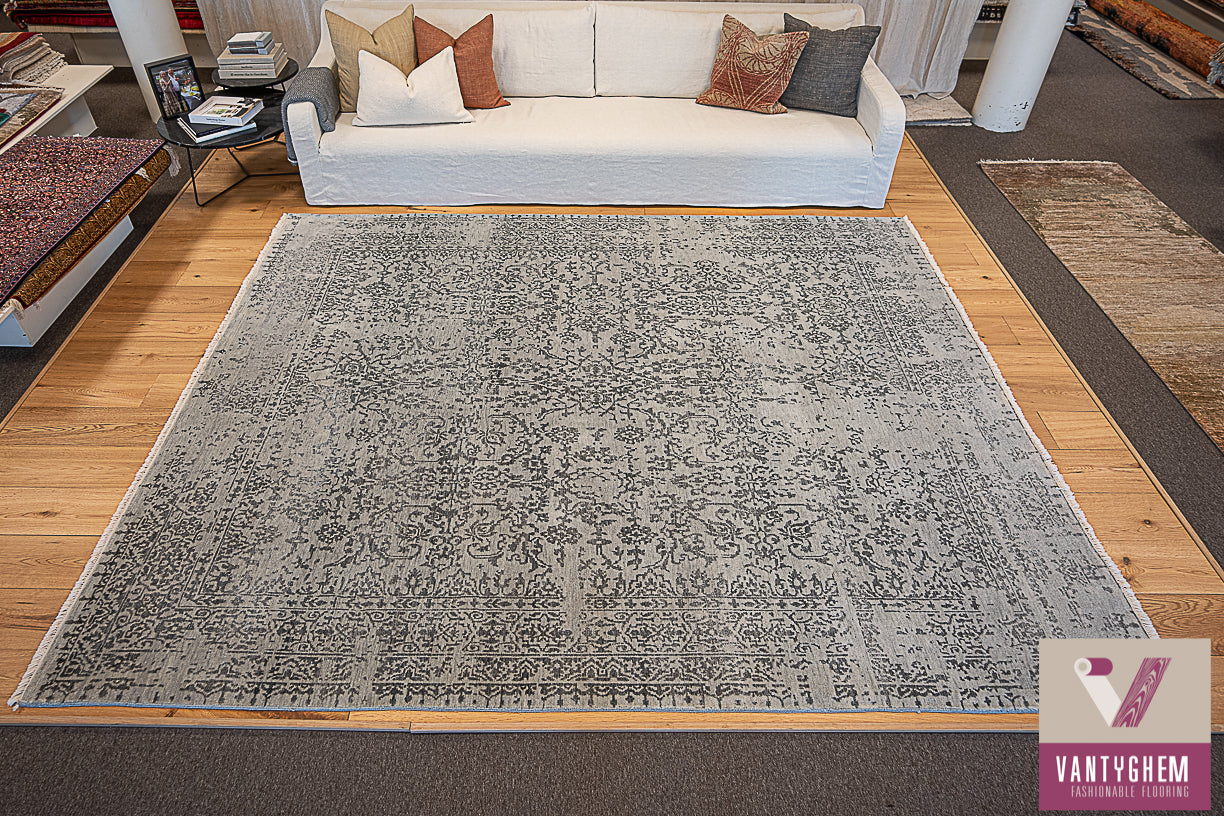 Hand-knotted carpet Springtime garden