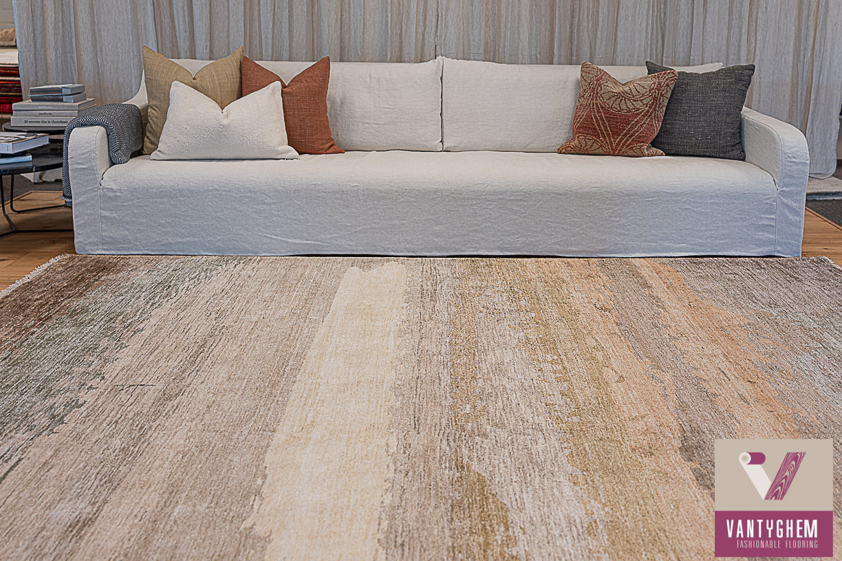 Handgeknoopt tapijt WAVE