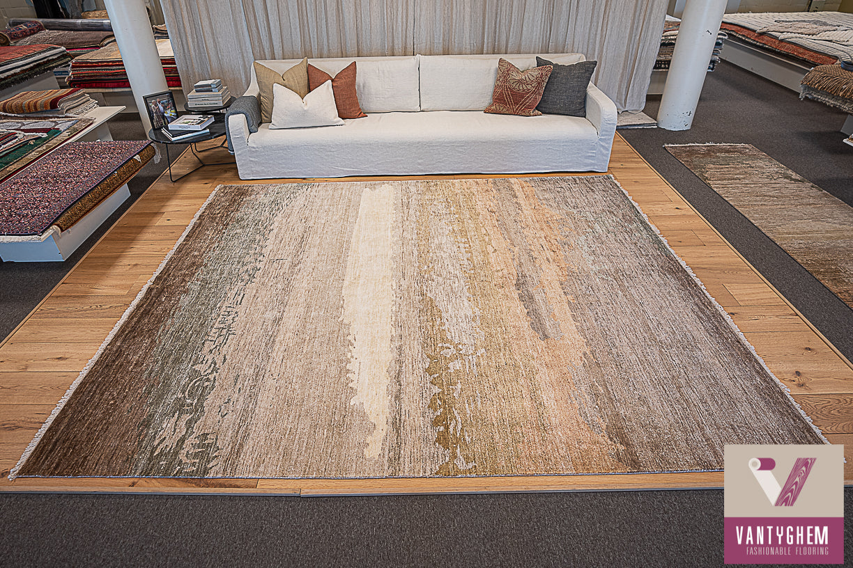 Handgeknoopt tapijt WAVE