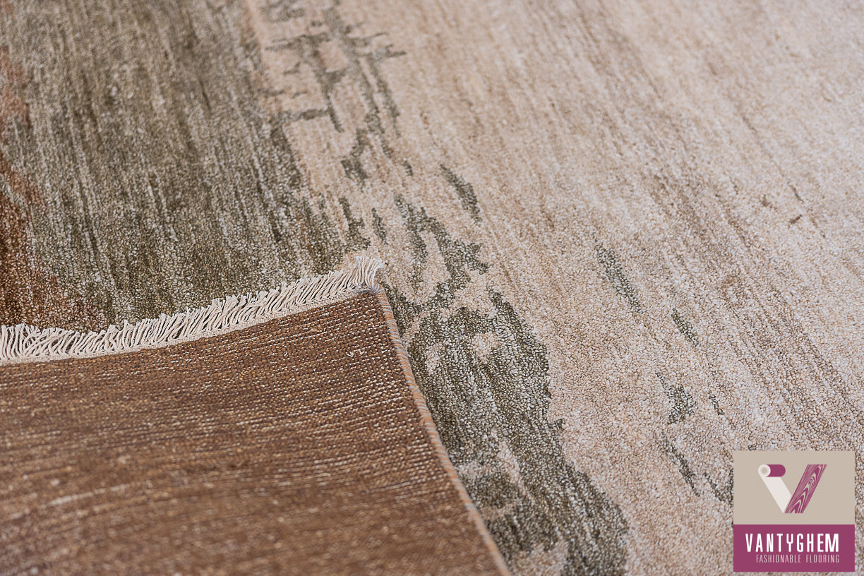 Handgeknoopt tapijt WAVE