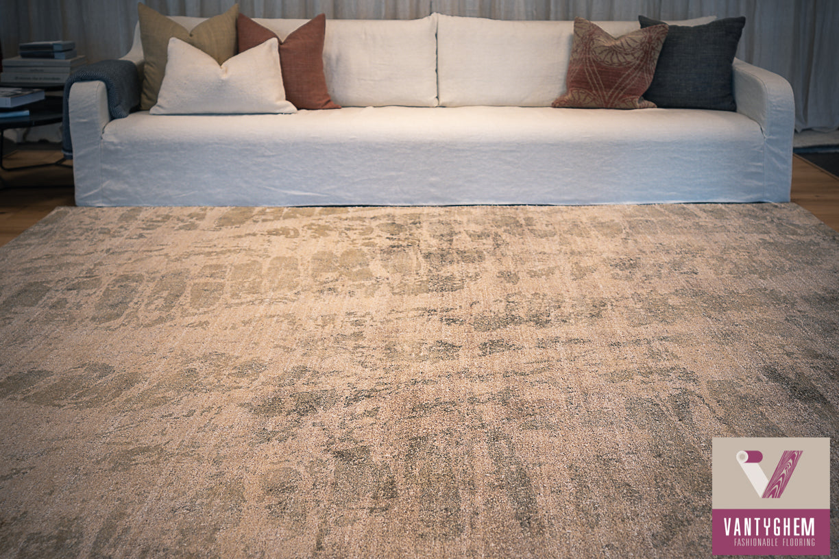 Handgeweven tapijt Bamboo silk