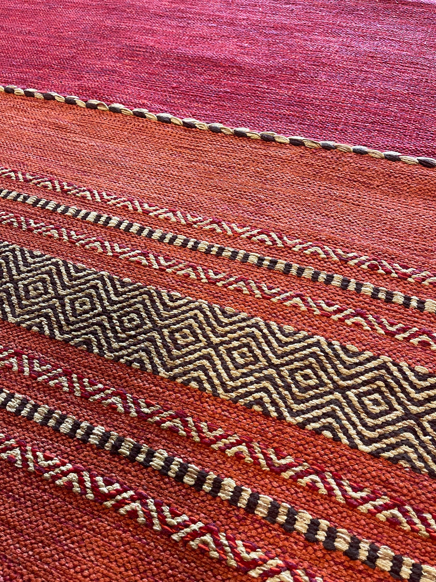 Handgeweven tapijt Flatweave