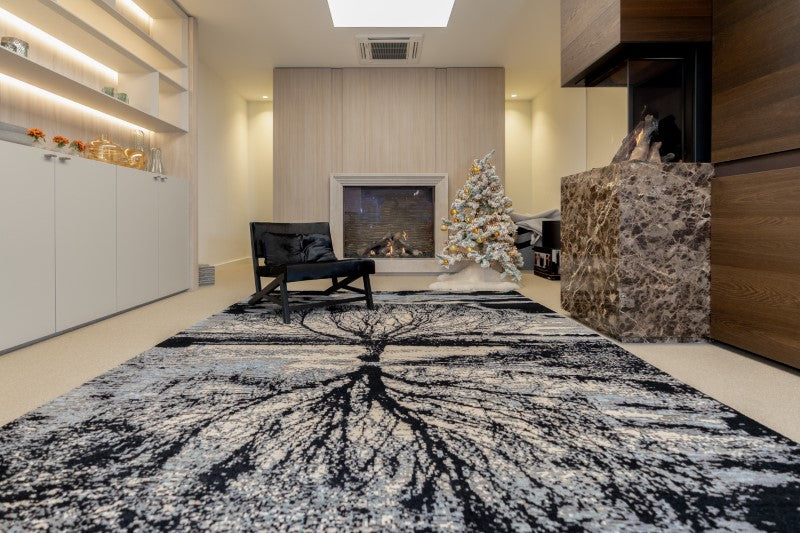 Hand-knotted carpet Mirror Tree ARTWORK