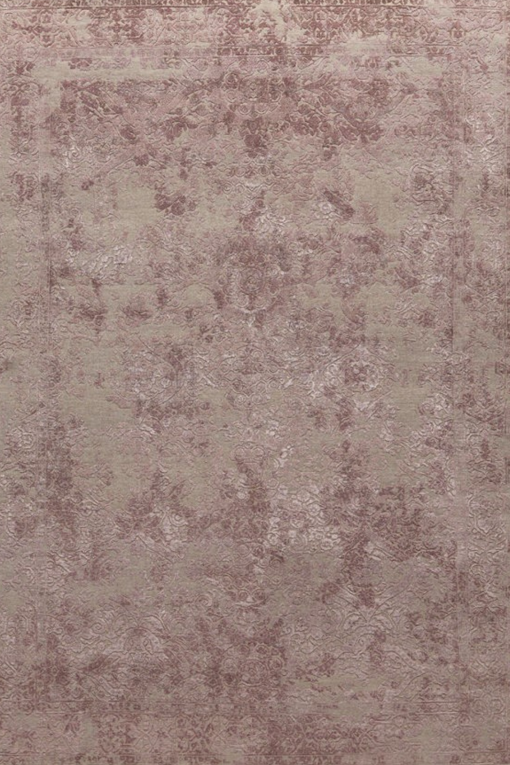 Hand-knotted carpet Oxidized