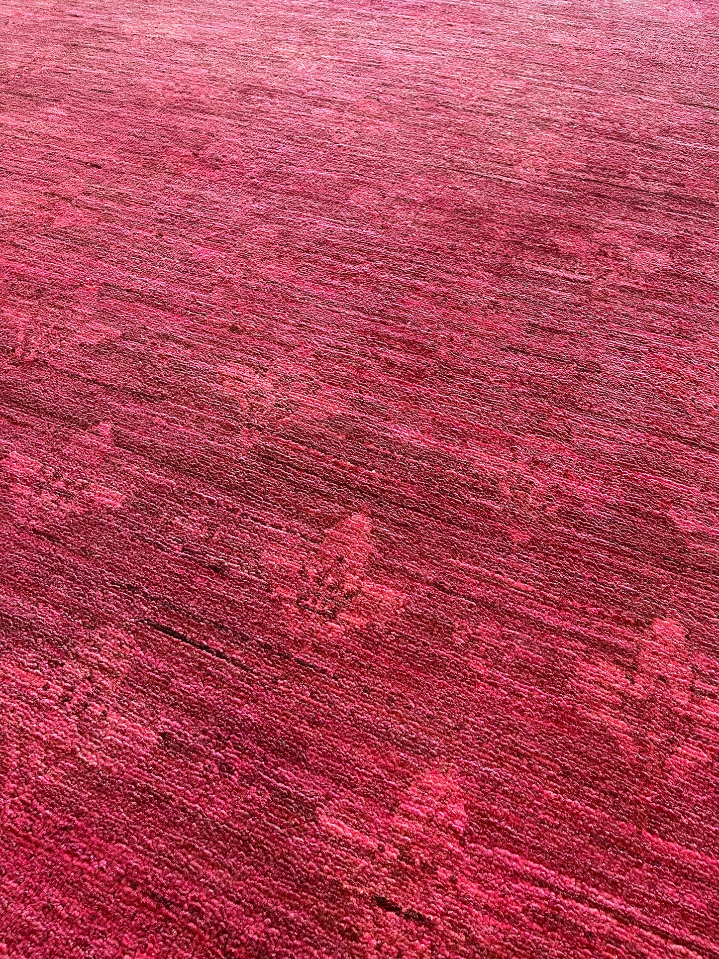 Handgeknoopt tapijt Recoloured fuchsia