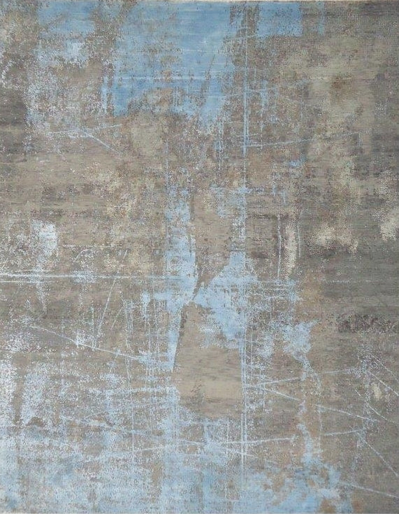 Hand-knotted carpet Splitted Rock ARTWORK